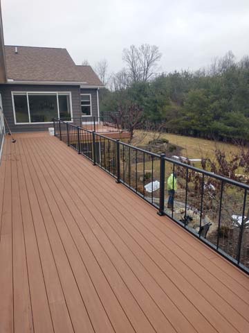 Composite deck with railing 6